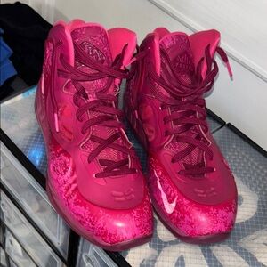 Nike Men’s Pink/Burgundy High-Top Sneakers “HYPERPOSITE”